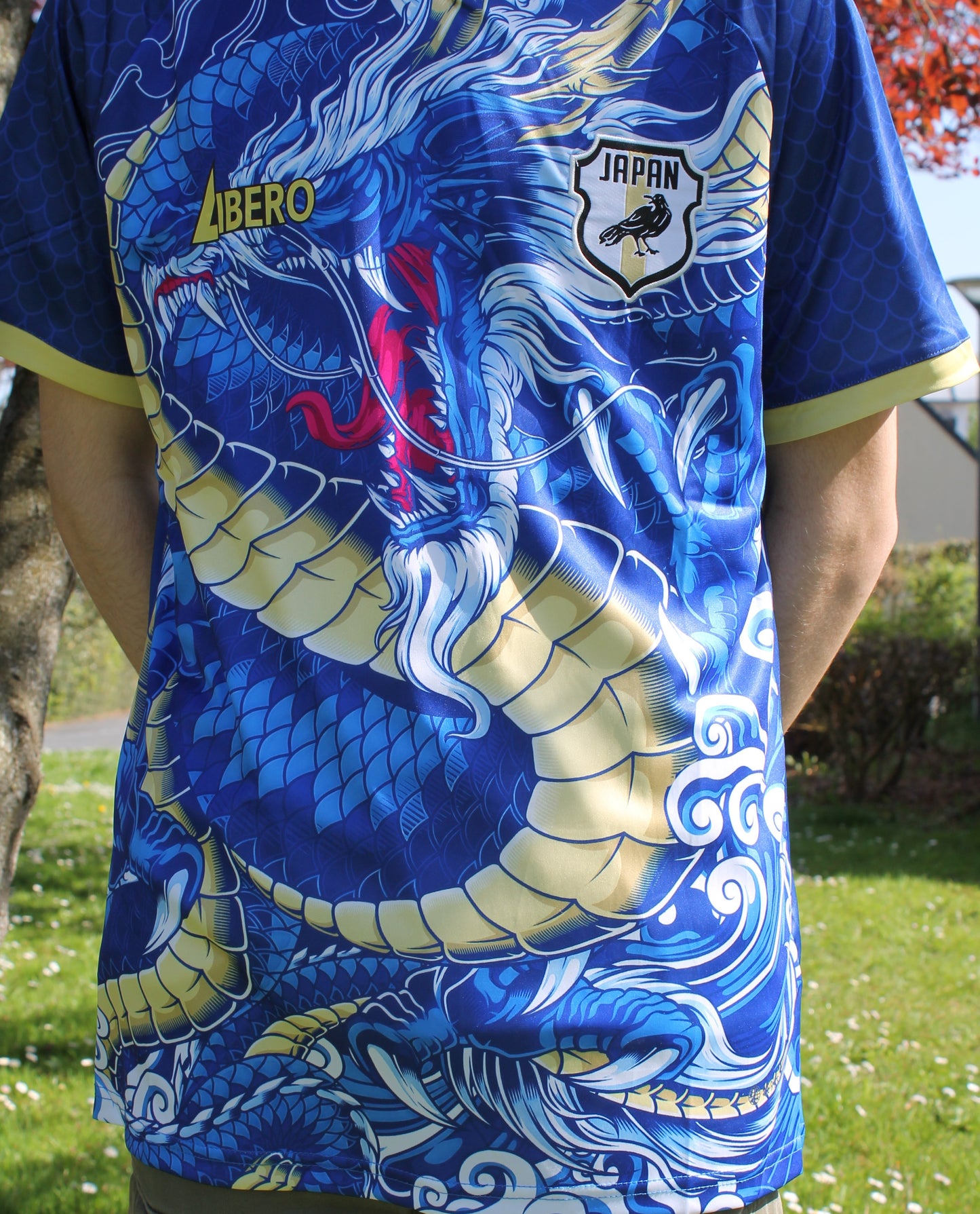 Maillot Dragon bleu Libero (bleu/or)