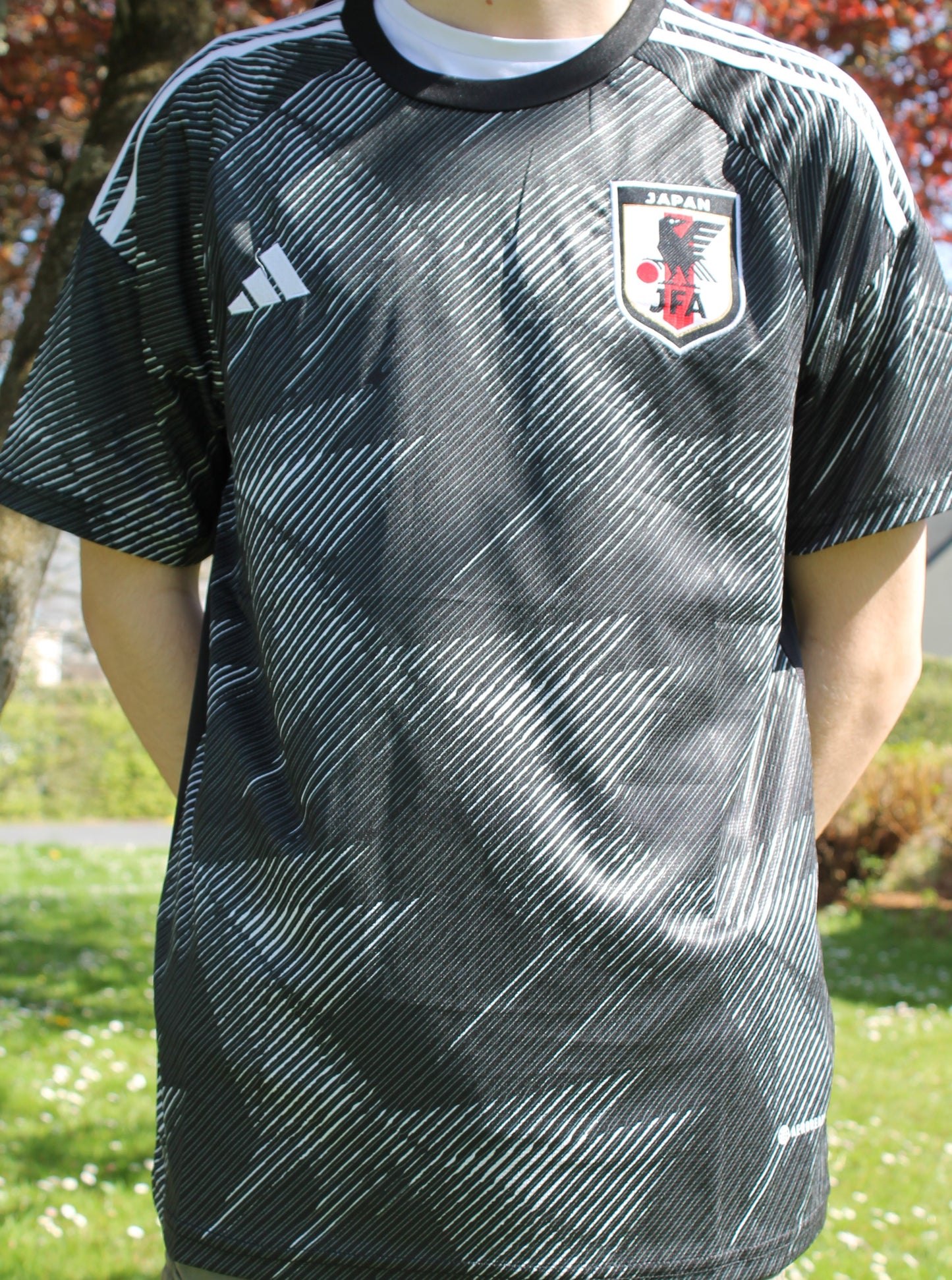Maillot Noir rayures blanches