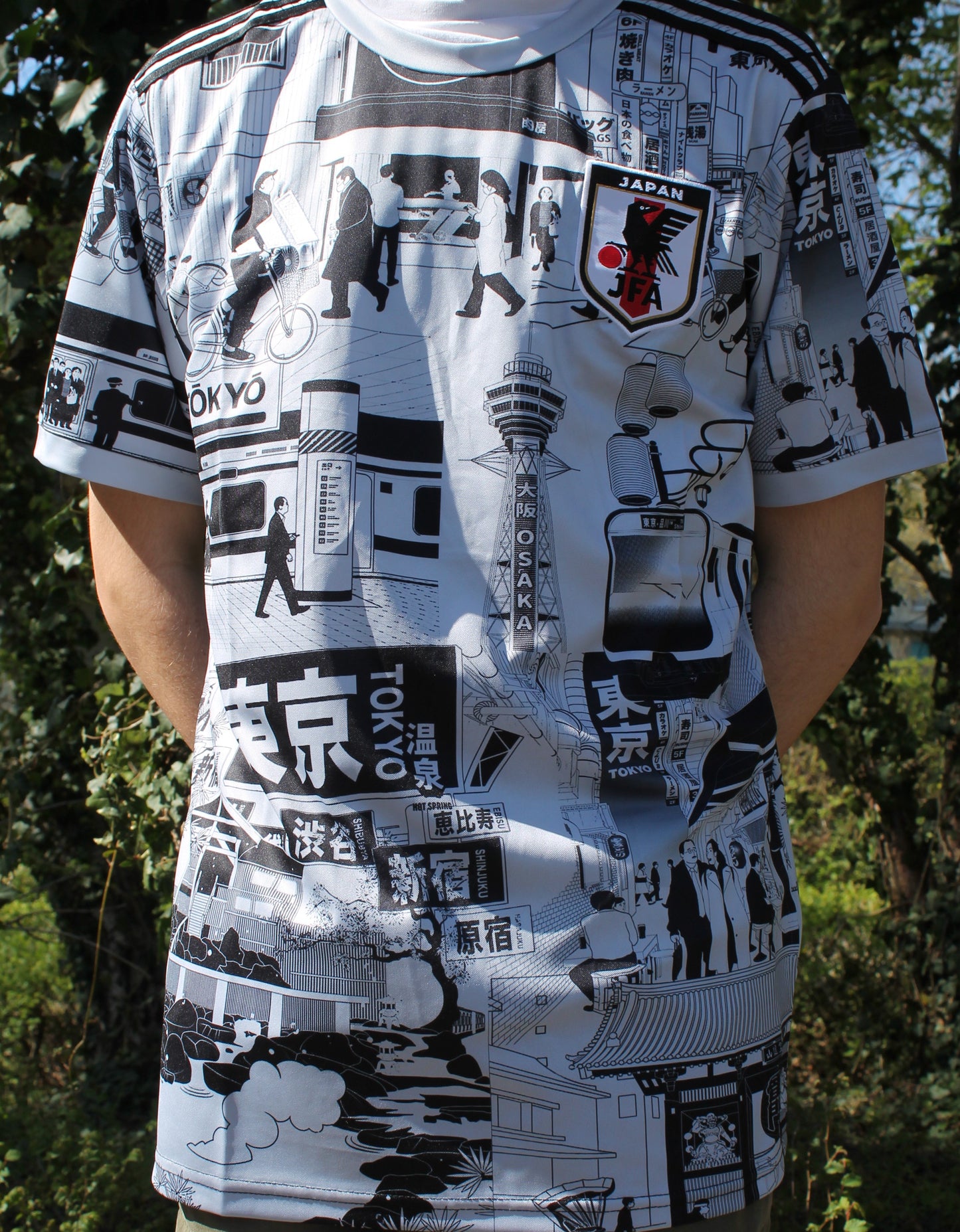 Maillot Tokyo City noir/blanc