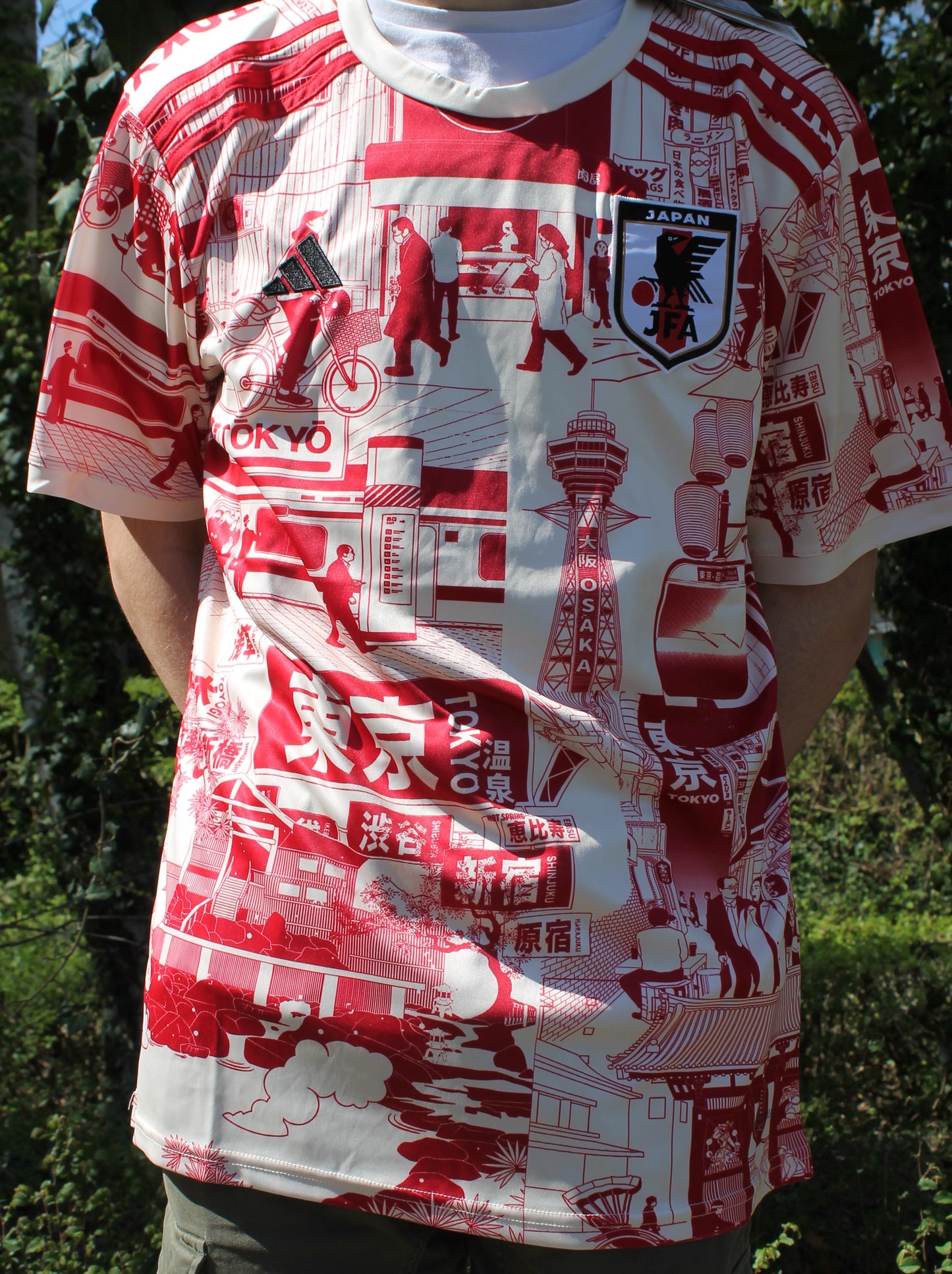 Maillot Tokyo City rouge/blanc